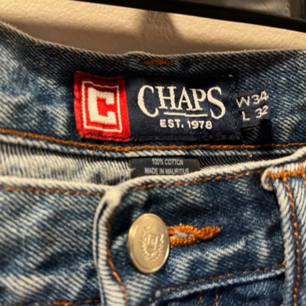 Men's Chaps Blue jeans size waist 34 length 32
